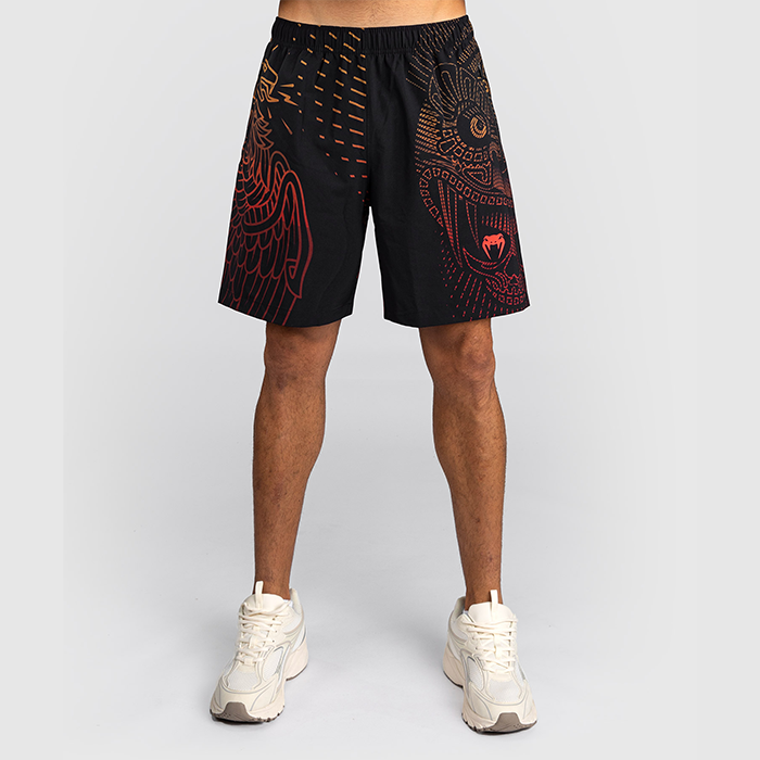 Venum Quetzal Fury Tr&auml;ningsshorts Svart R&ouml;d Orange