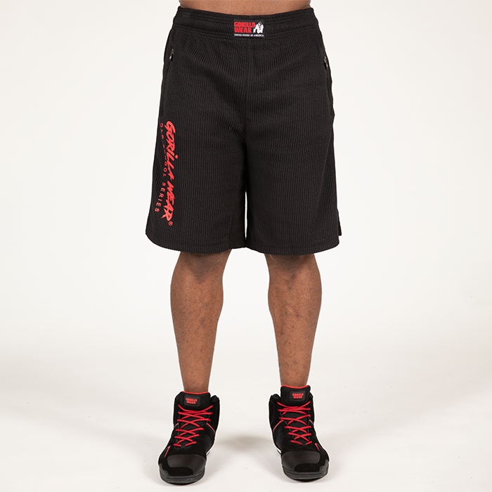 Gorilla Wear Augustine Old School Shorts Black/Red