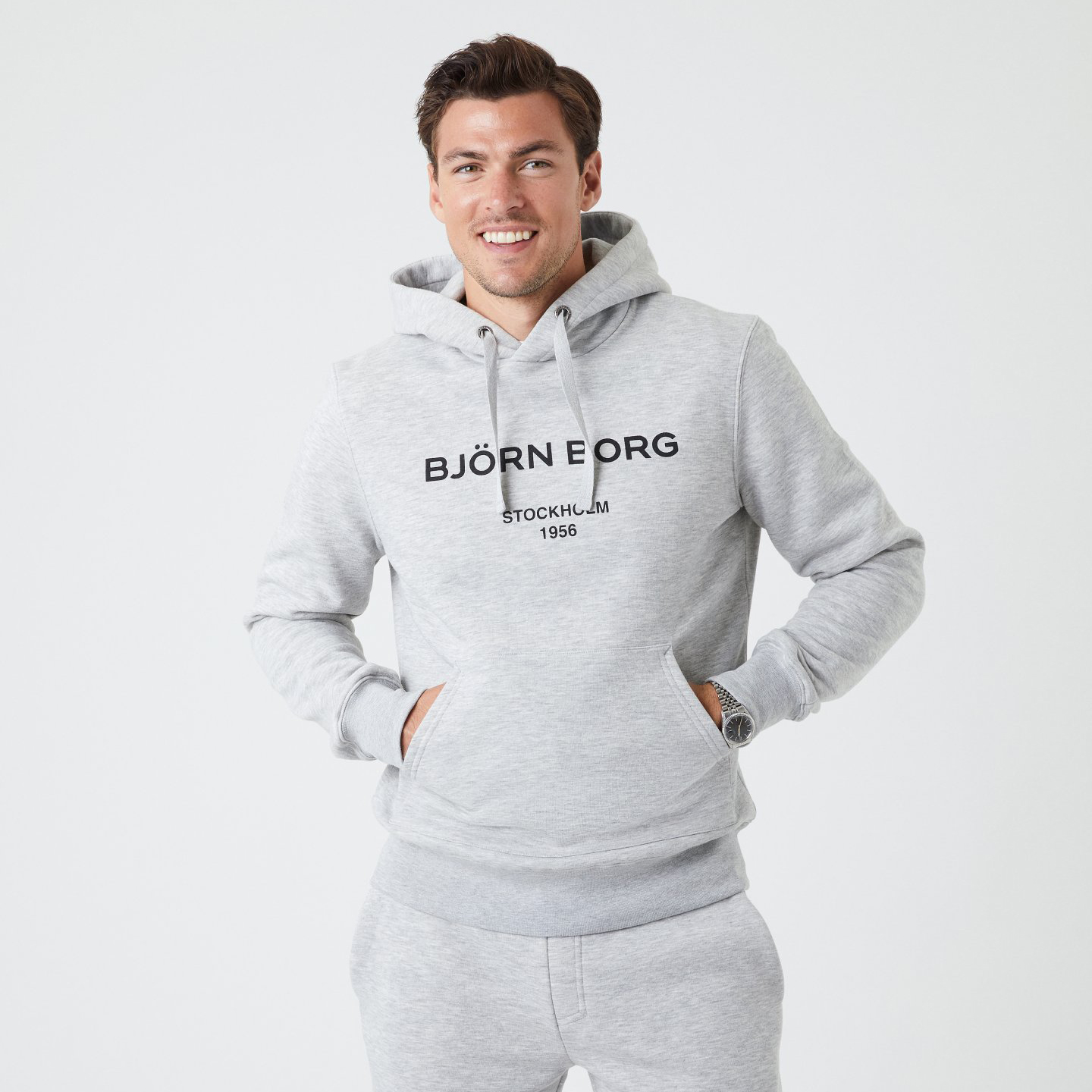 Björn Borg Borg Hoodie Light Grey Melange