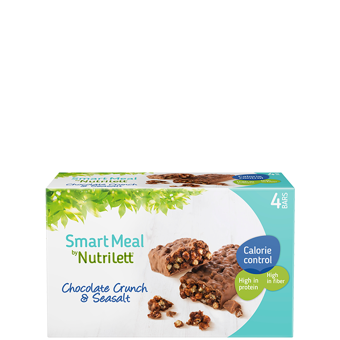 Nutrilett Chocolate Crunch Sea Salt bar 60 g, 4-pack