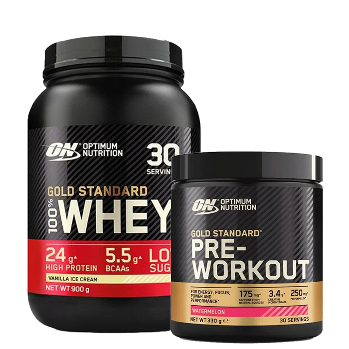 100%Whey Gold Standard Vassleprotein 908 g Gold Standard PWO 330 g