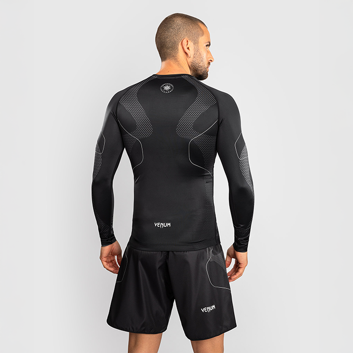Nexus Rashguard L&aring;ng &Auml;rm Svart Silver