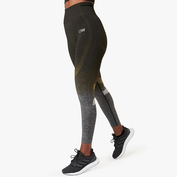 Bild av Ombre 7/8 Seamless Tights, Jungle Green Melange