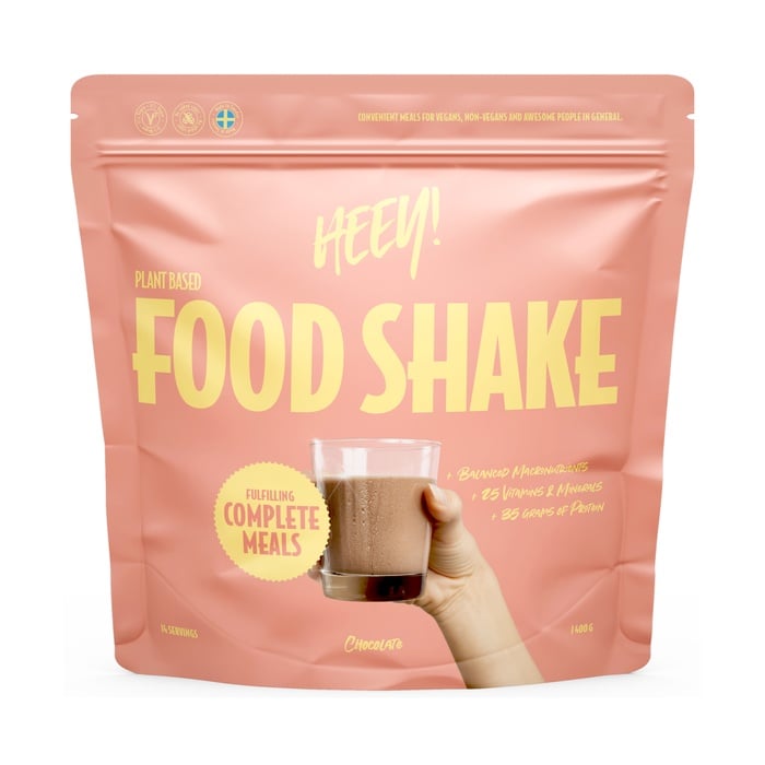 Heey! Vegansk Food Shake Måltidsersättning 1400 g, Choklad