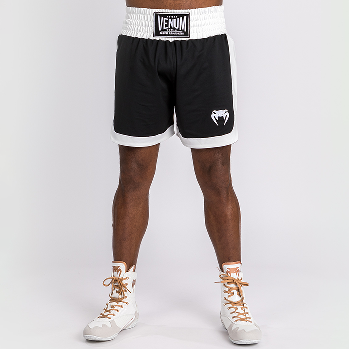 Venum Classic Boxing Shorts,Black/White