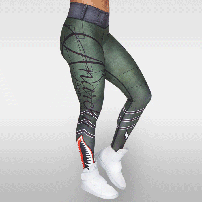 Bild av Bomber Compression Leggings, Green/Gray