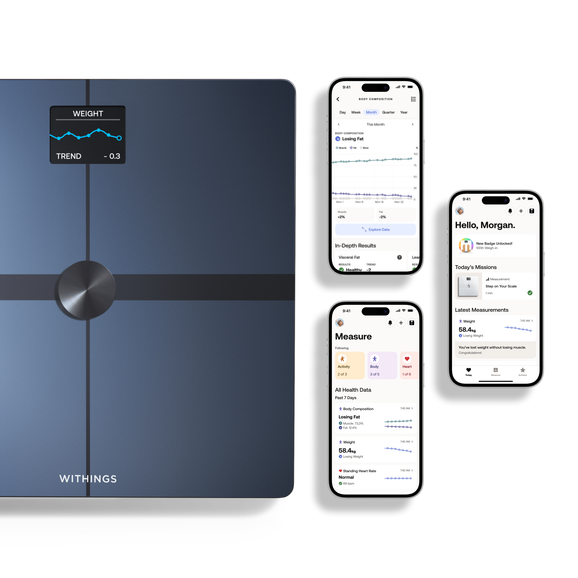 Body Smart Diagnostisk Personv&aring;g Svart