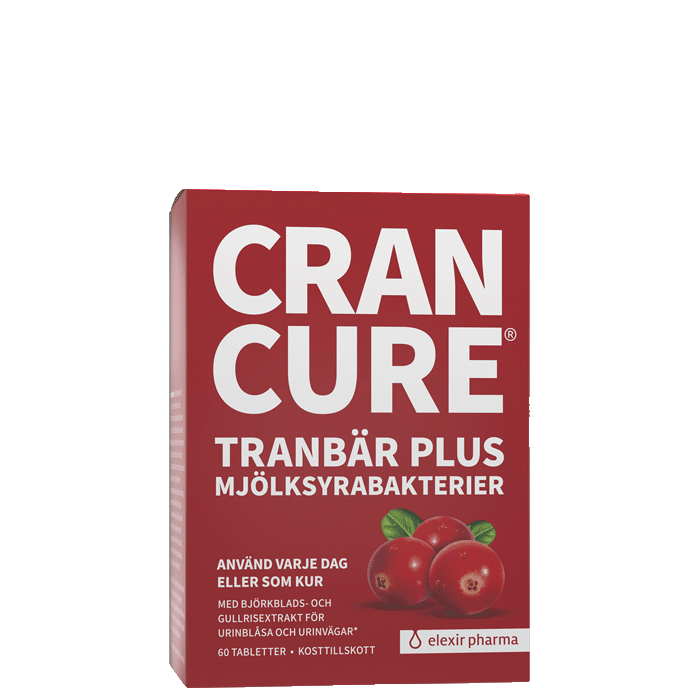 Cran Cure&reg; Tranb&auml;r + Mj&ouml;lksyrabakterier 60 tabletter