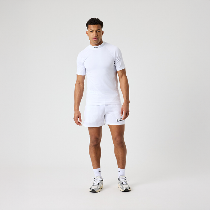 Mock Neck T‑shirt Vit