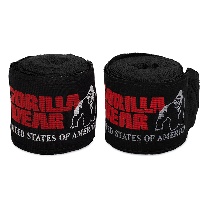 Gorilla Wear Gear Boxing Hand Wraps Black