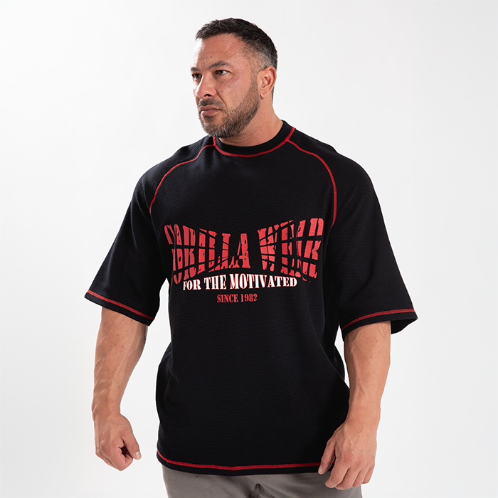 Finley Oversized T-Shirt Svart Röd