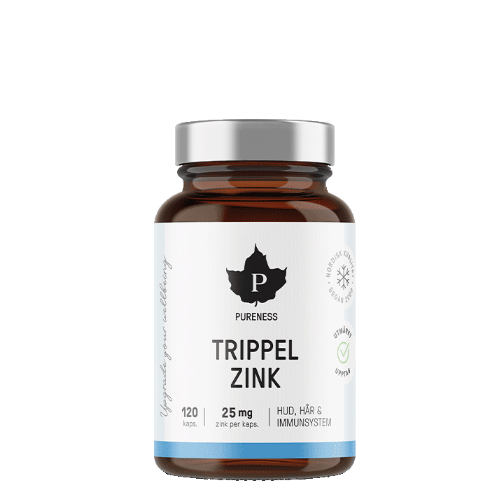Pureness Trippel Zink – 120 kapslar