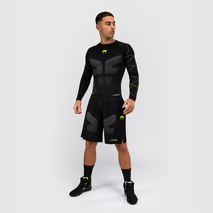 Training Camp 4.0 Rashguard L&aring;ng&auml;rmad Svart Gr&ouml;n