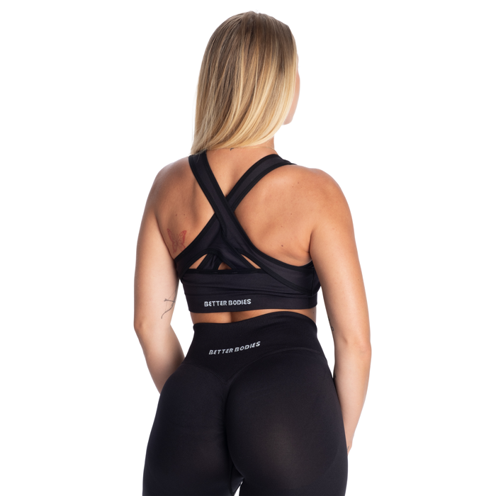 Wrap Seamless Sport-bh Svart