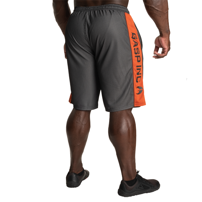 No1 Mesh Shorts Svart Orange