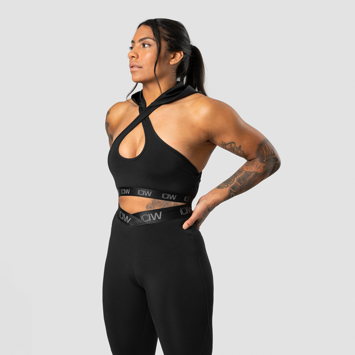 Ultimate Training Hoodie Sports Bra Black