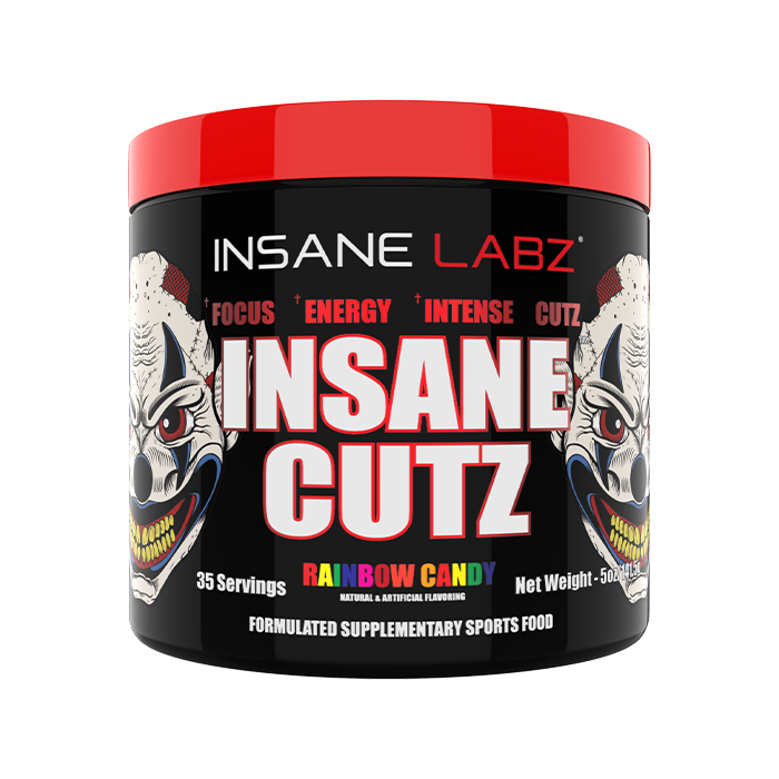 Insane Cutz Pre-Workout 35  servings Rainbow Candy