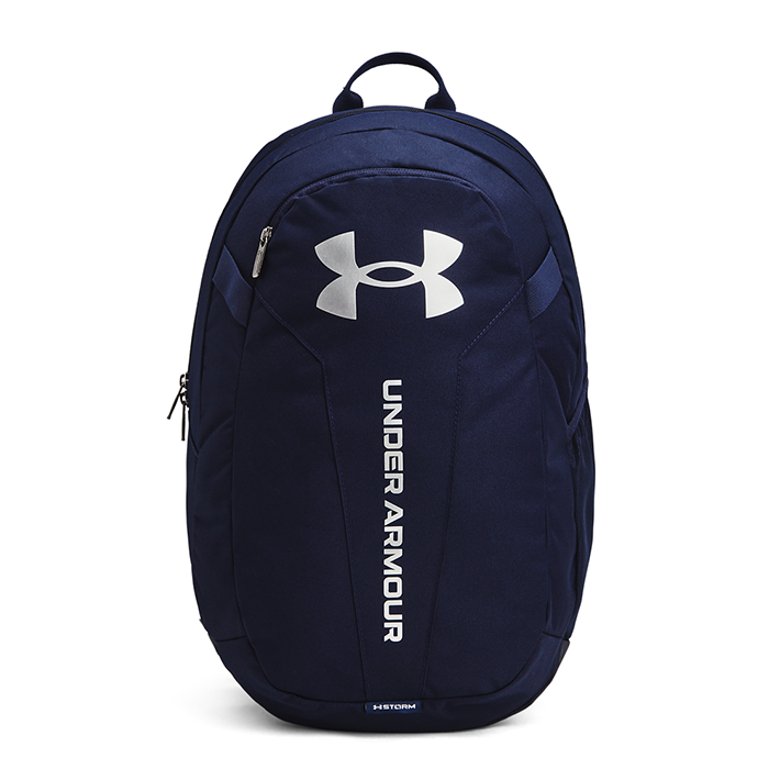 UA Hustle Lite Backpack,Midnight Navy/Metallic Silver