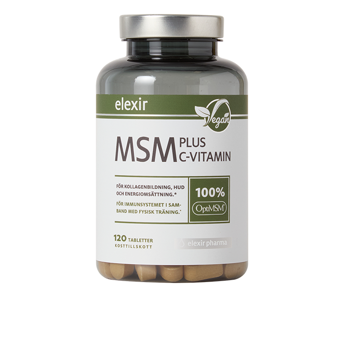 Elexir Pharma MSM + C Vitamin 120 tabletter