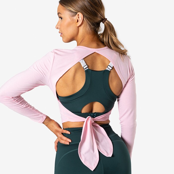 Empowering Open Back LS, Dusty Pink