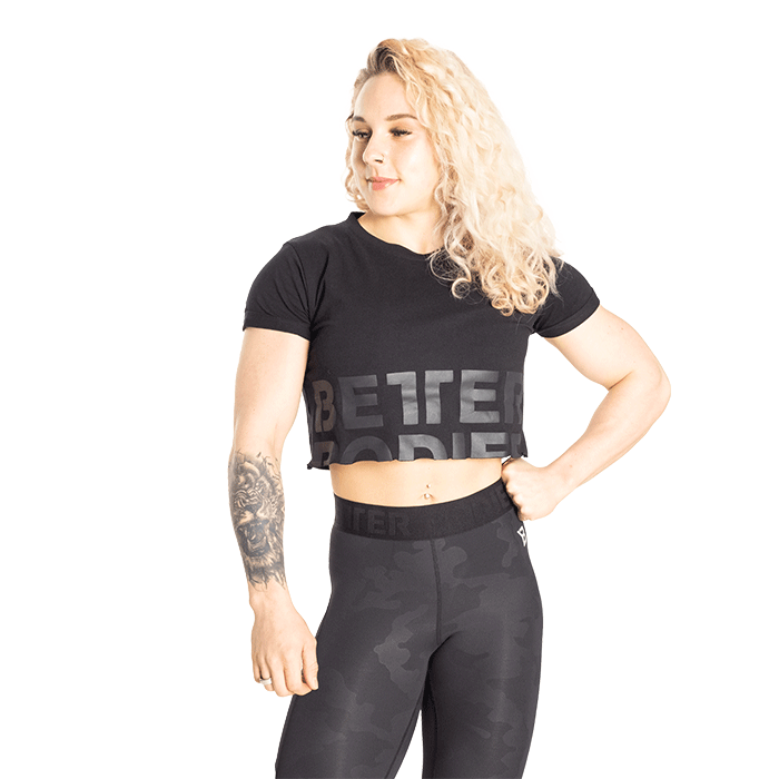 Bild av Astoria Cropped Tee, Black
