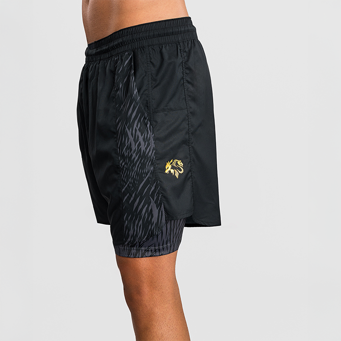 Venum X Chimaev Wild Borz Tr&auml;ningsshorts Svart Gr&aring;