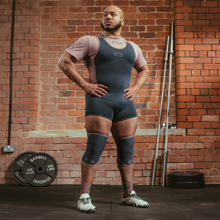 Powerlifting Knee Sleeves Kn&auml;skydd 7 mm