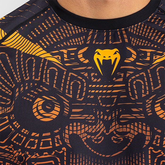 Venum Quetzal Fury Dry Tech T-shirt Svart R&ouml;d Orange