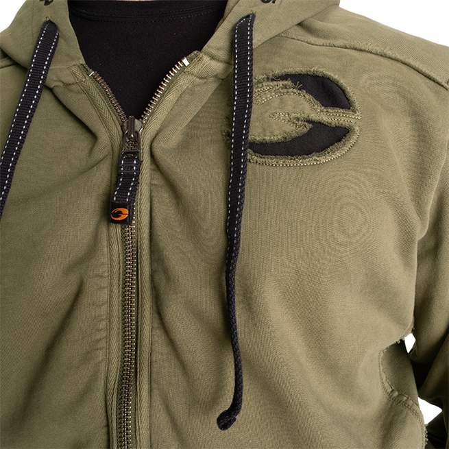 Pro Gym Hoodie Acid Wash Gr&ouml;n