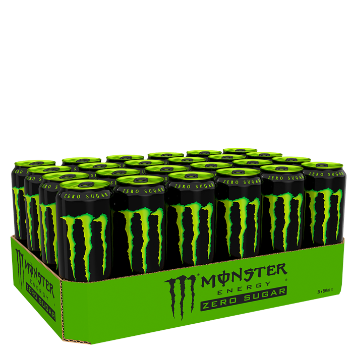 24 x Monster Energy 50 cl Green Zero Sugar