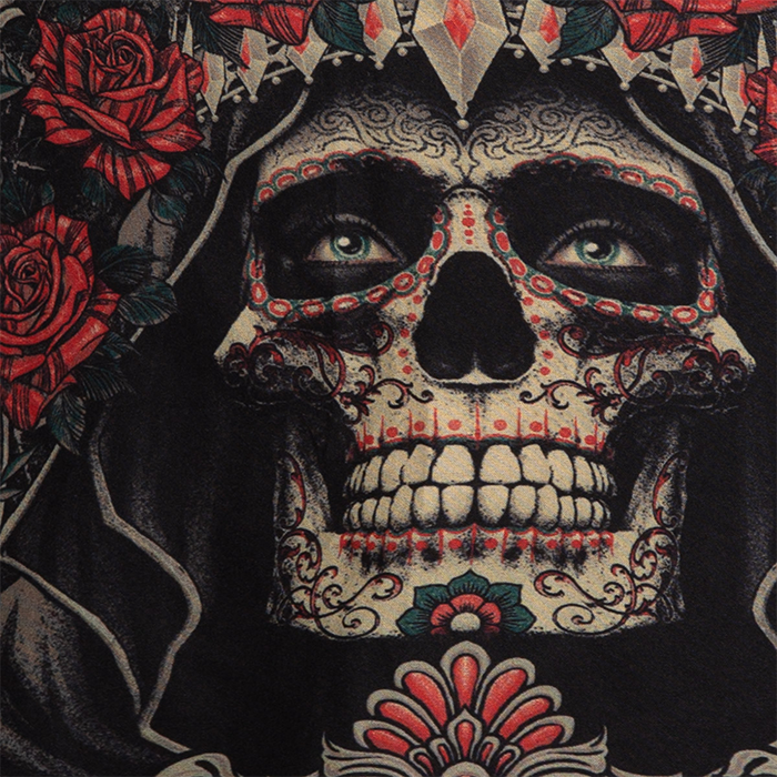 Santa Muerte 5.0 Fight Shorts Svart Guld
