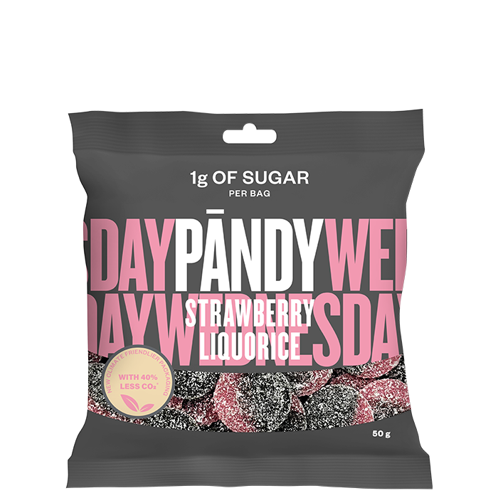Pändy Candy, Strawberry/Liquorice by Klara, 50 g