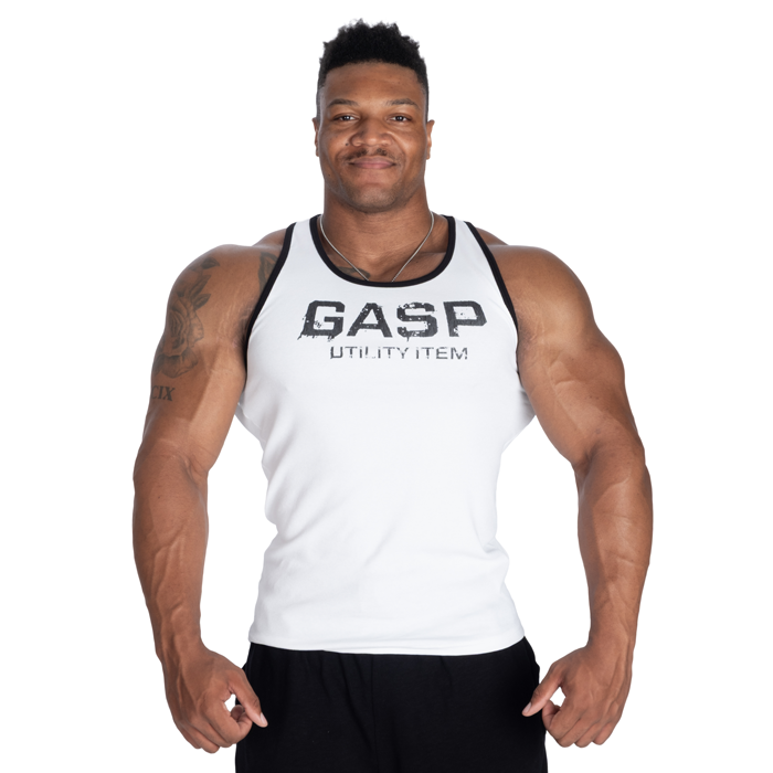 Ribbed T-Back Linne Vit