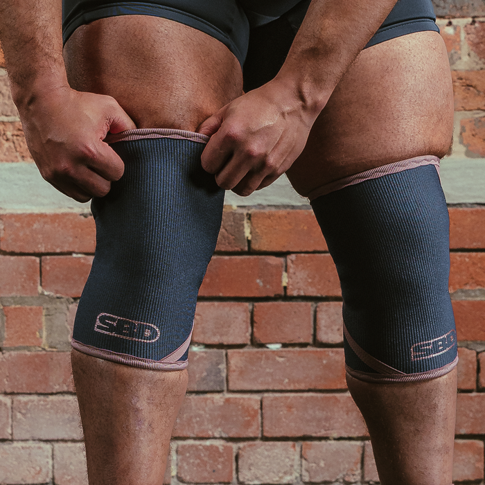Powerlifting Knee Sleeves Kn&auml;skydd 7 mm