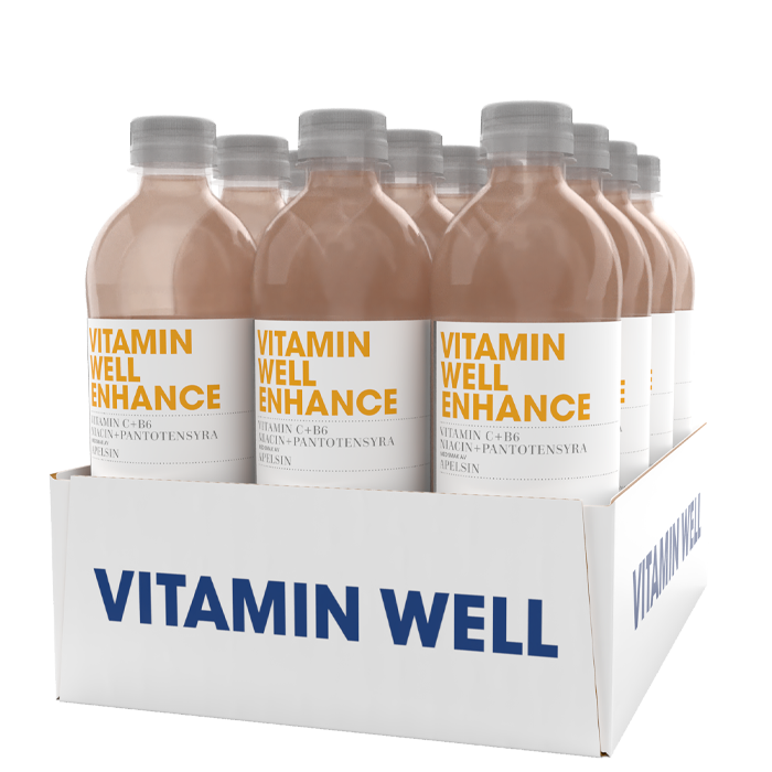 Vitamin Well 12 x Vitamin Well, 500ml, Enhance, Kort datum