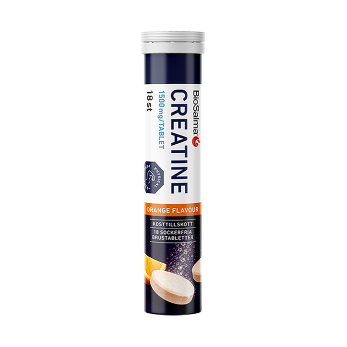 Creatine brustabletter 1500mg apelsin 18st