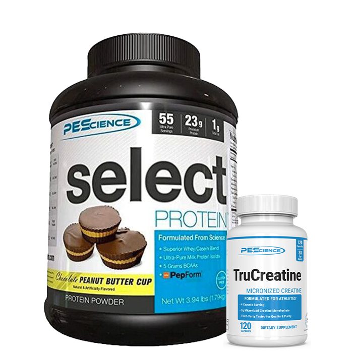 Select Proteinpulver 55 portioner TruCreatine Monohydrat 120 kapslar