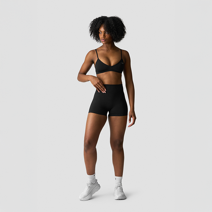 Define Seamless V-formade shorts Svart