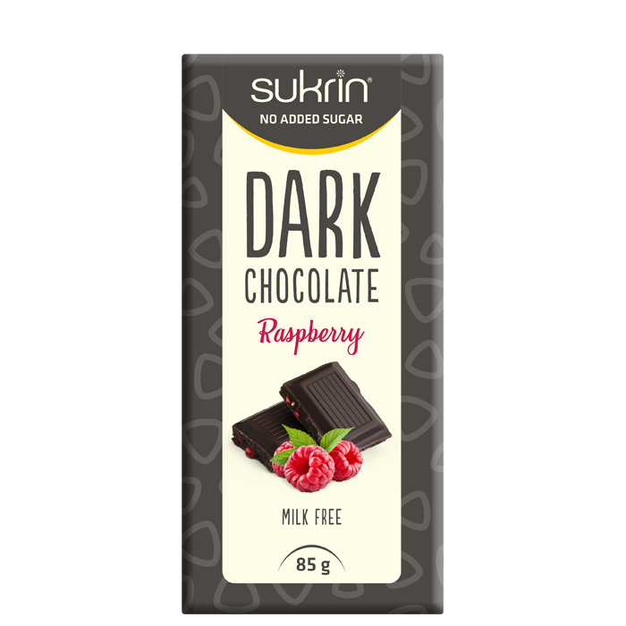 SUKRIN Mörk Choklad 65% Med Hallon 85 g