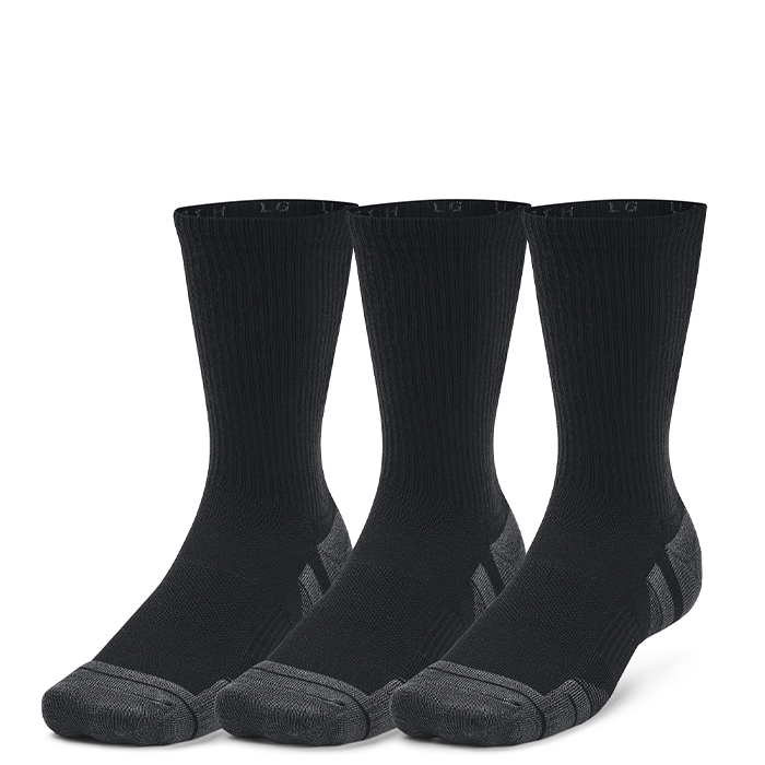 UA Performance Tech 3pk Crew, Black