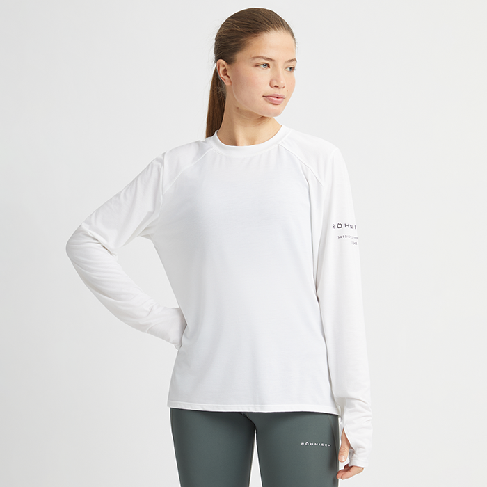 Clara Relaxed Långärmad Tröja Vit 8196