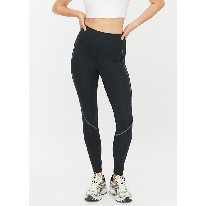 Distance Stripe Tights, Black