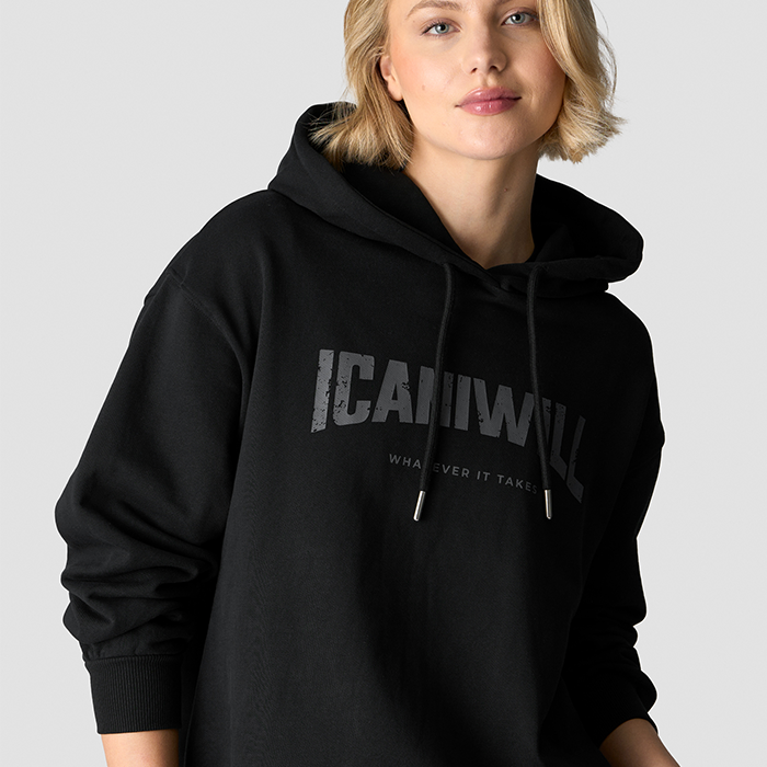 Revive Hoodie Print Svart