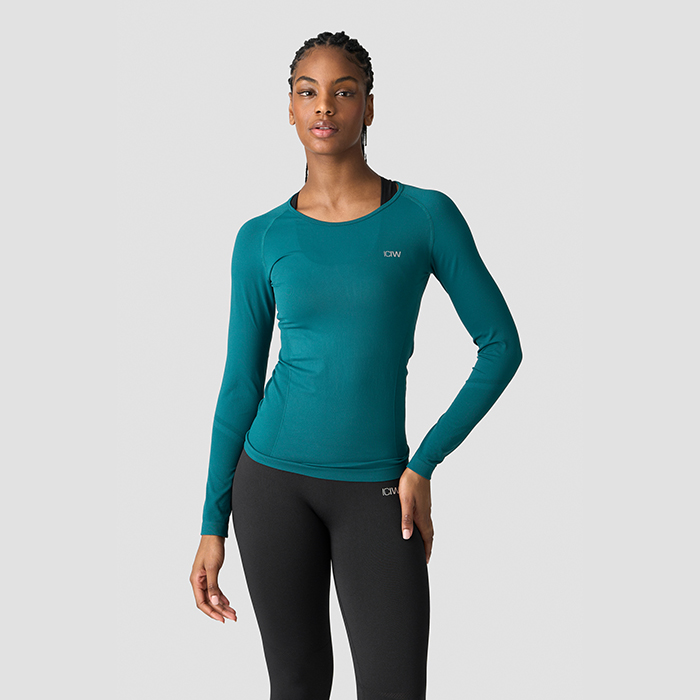 Everyday Seamless LS,Dark Teal Green