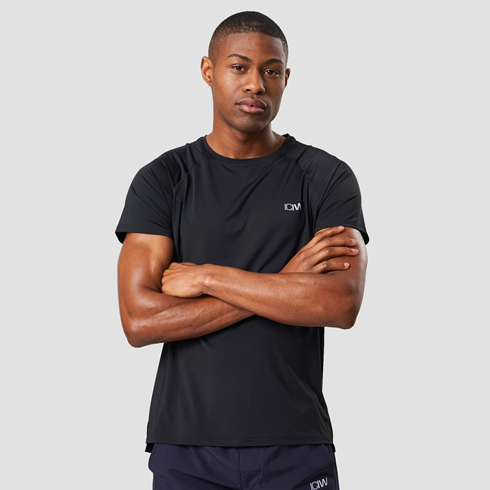 Workout Melange T-shirt, Black