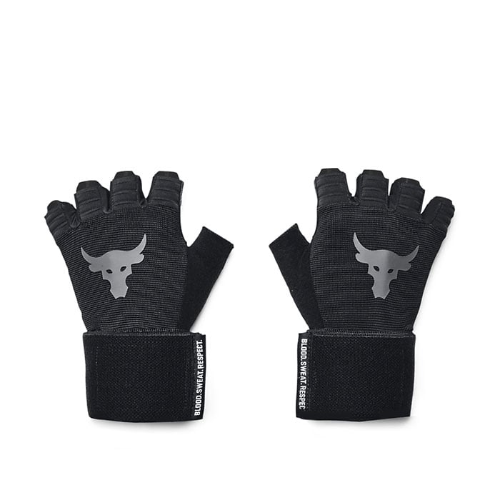 Läs mer om UA Project Rock Training Glove, Black/White