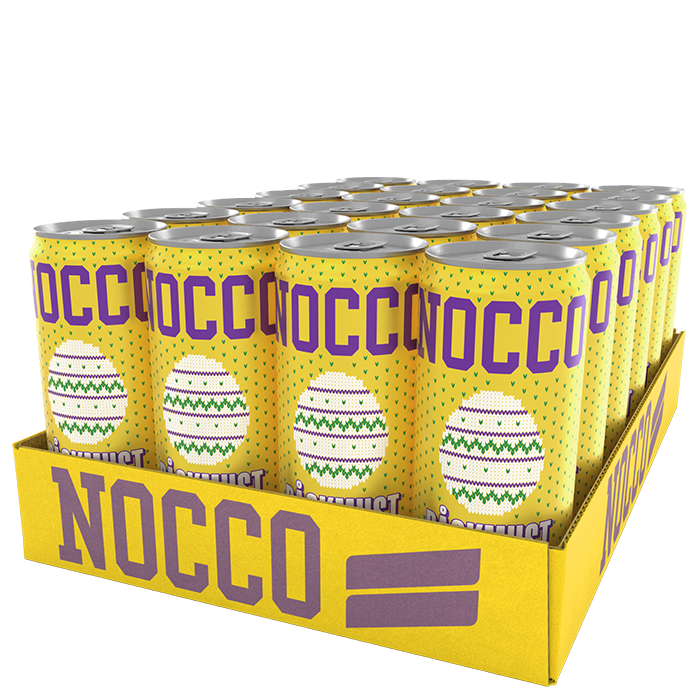 Flak 24 x NOCCO BCAA 330 ml Påskmust Limited Edition