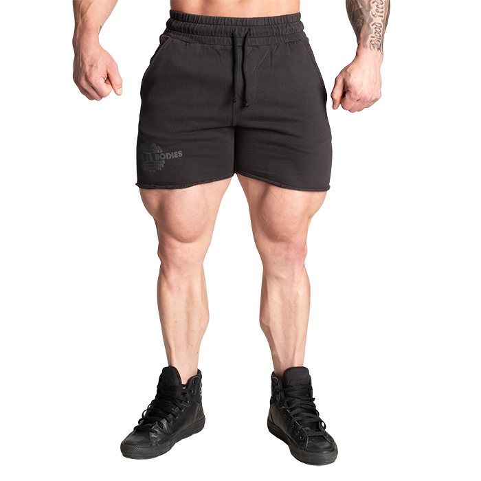 Old School Sweatshorts,Acid Washed Black