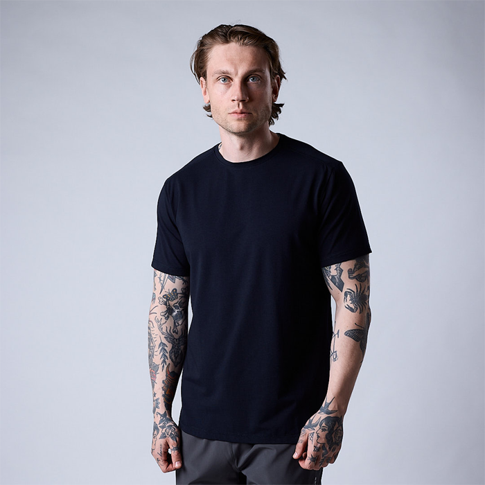 Bamboo T-shirt Marinbl&aring;