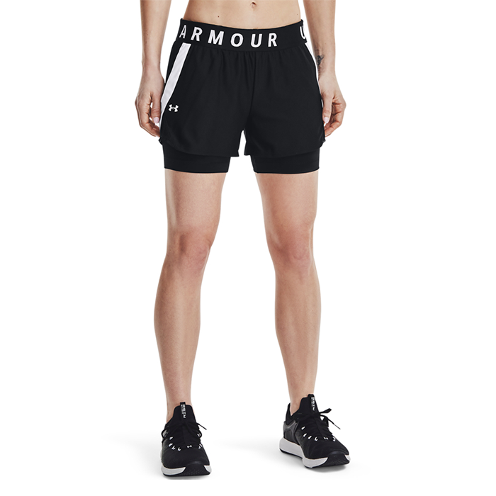 Under Armour Play Up 2-in-1 Shorts Black/White